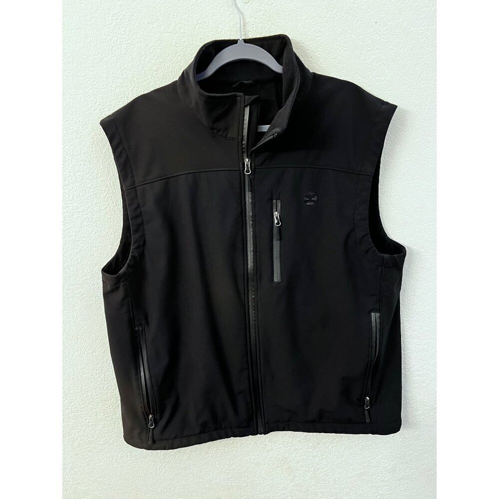 Hooey black zip Ricardo vest mens size XXL
